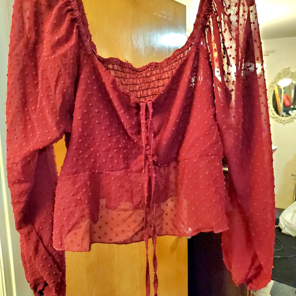 Beautiful Maroon Brand Name Shein Curves Size 2xl